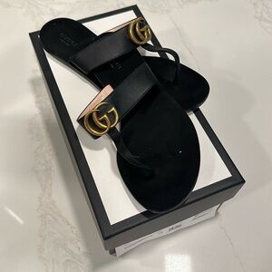Gucci Black Sandal Slides